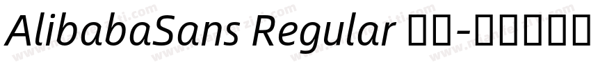 AlibabaSans Regular 常规字体转换